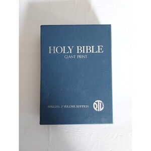 Holy Bible GIANT PRINT EDITION in 7 Volumes Boxed Set With Case 1976 King James